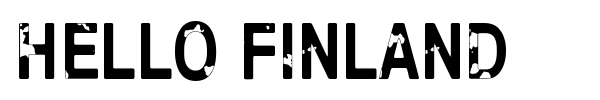 Hello Finland font preview